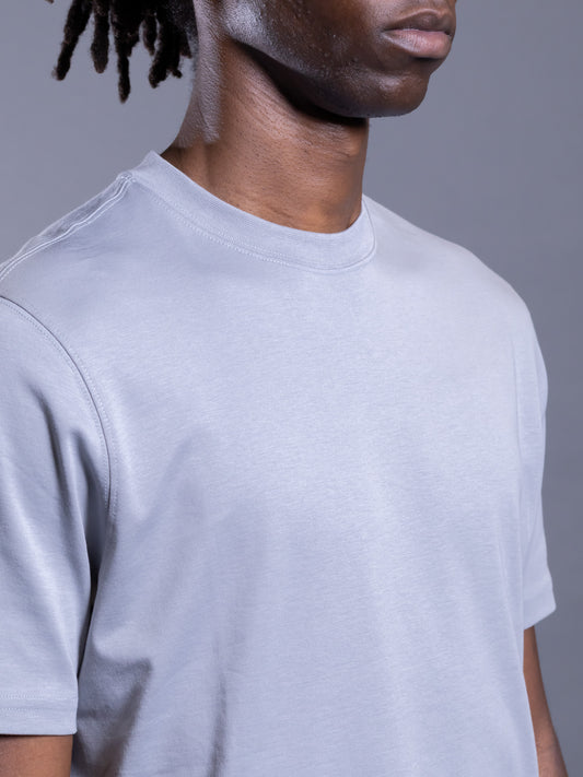 Short-Sleeved Pima Cotton Crew Neck T-Shirt
