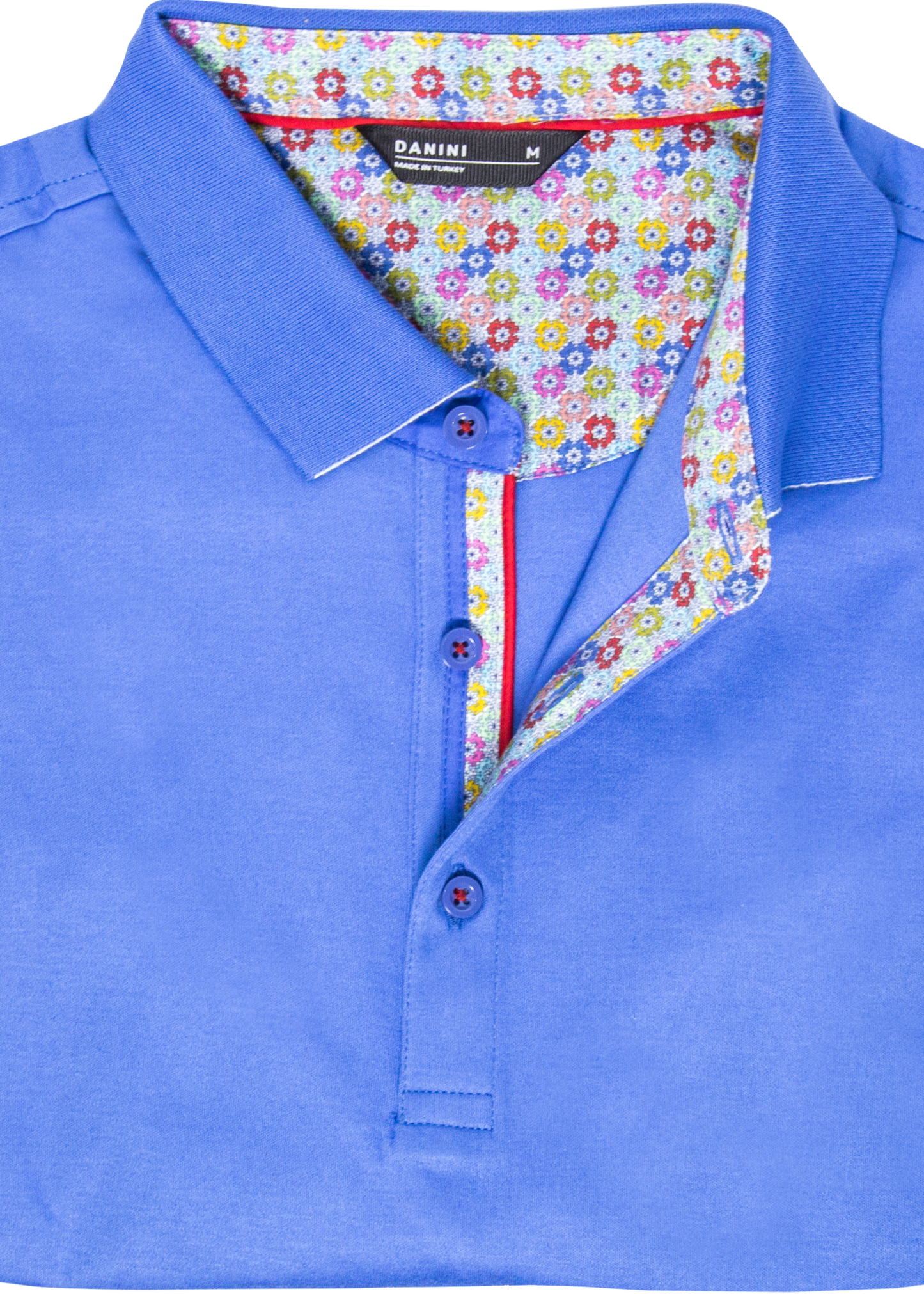 premium cotton polo with trim detail