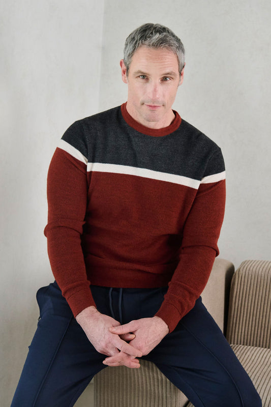Color-Block Knit Sweater