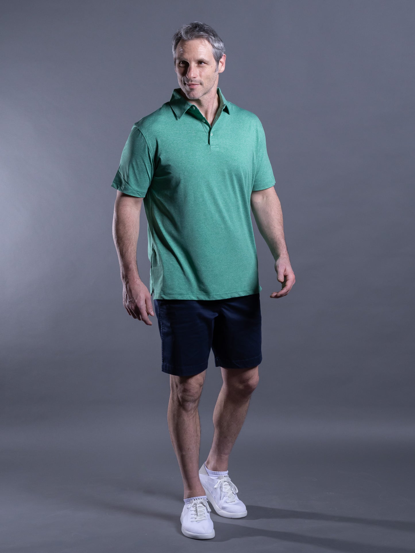 evergreen heather golf performance polo