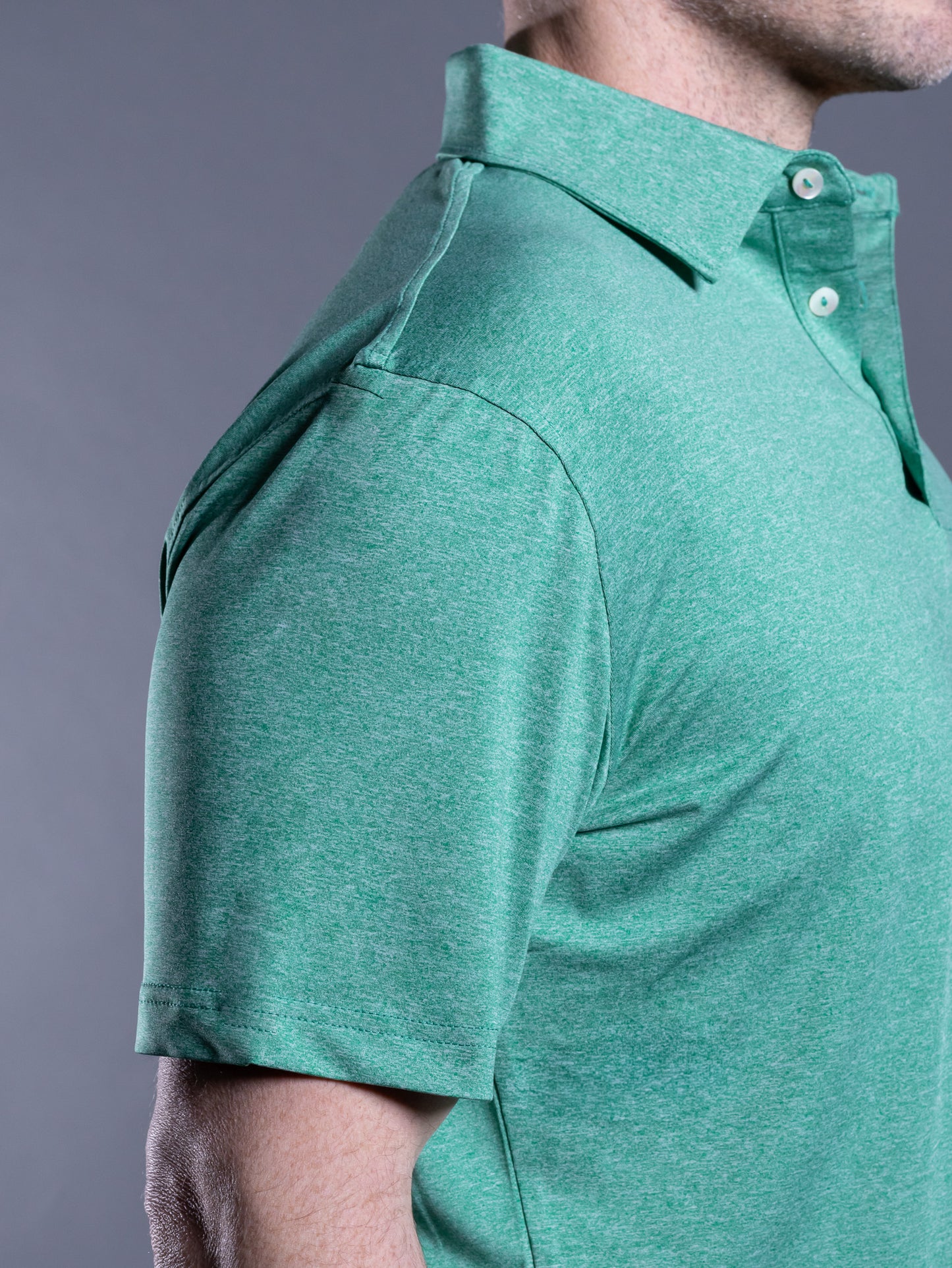evergreen heather golf performance polo