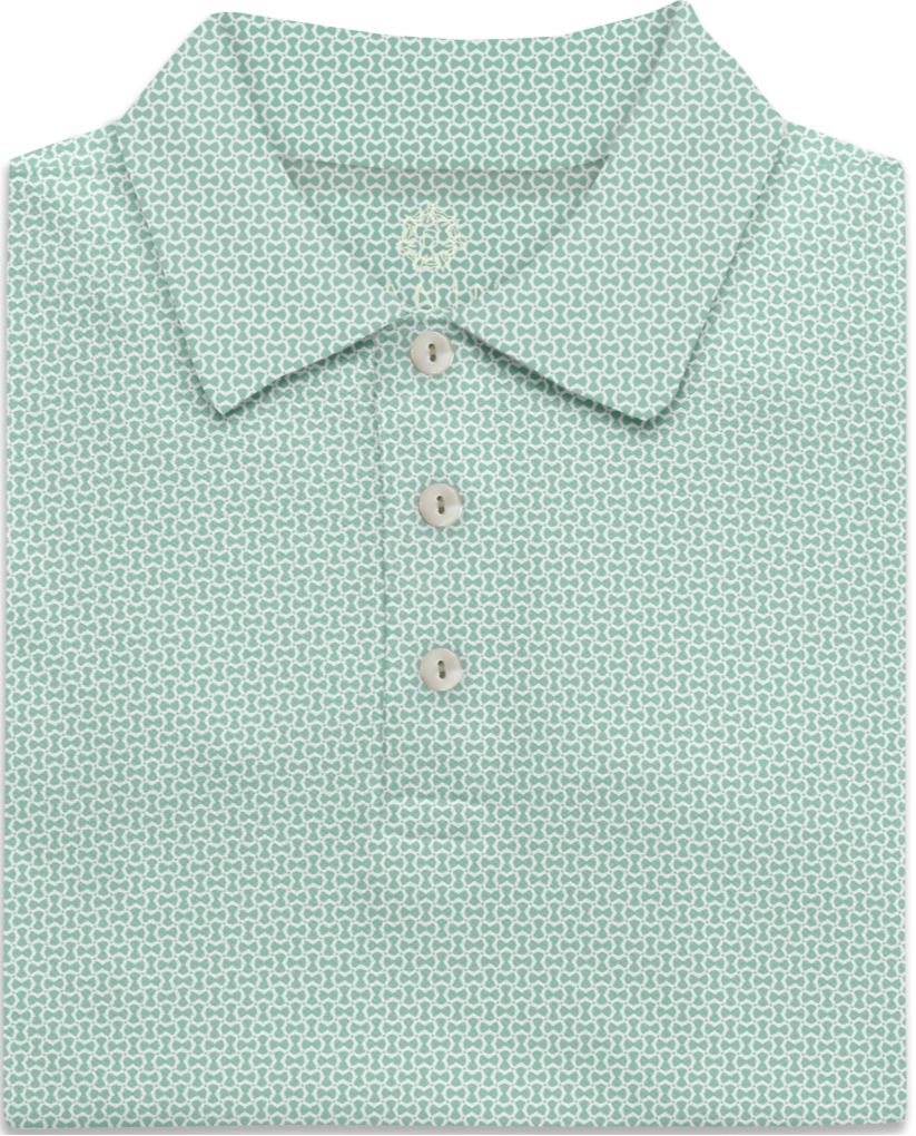 honeycomb pastel performance golf polo