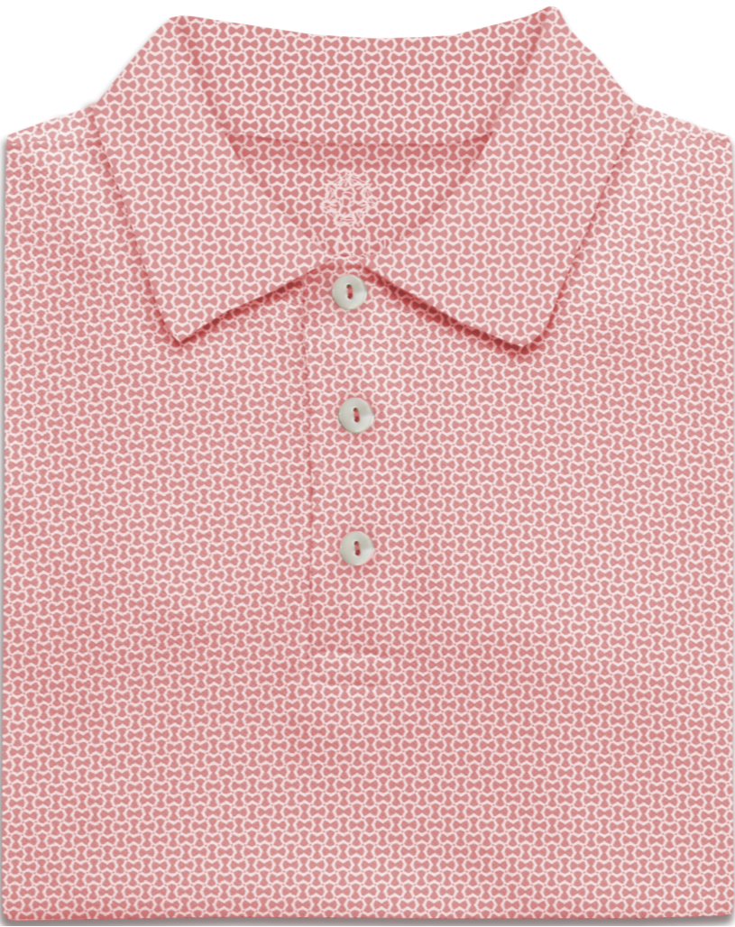 honeycomb pastel performance golf polo