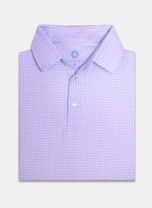 Honeycomb Pastel Performance Golf Polo