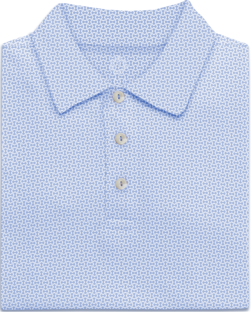 honeycomb pastel performance golf polo
