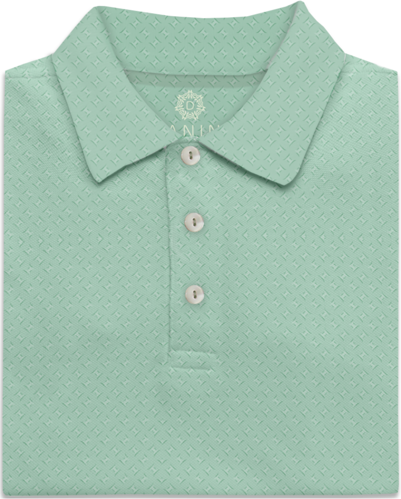 lattice pastel performance golf polo