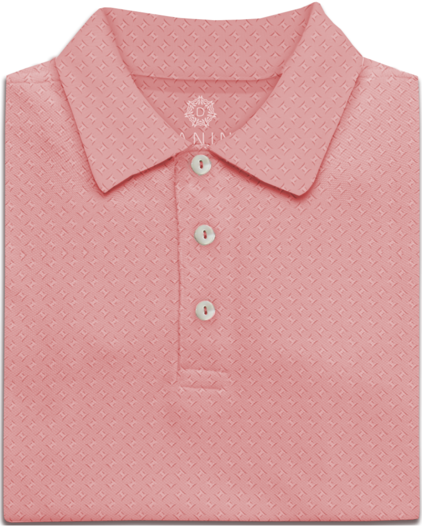 lattice pastel performance golf polo