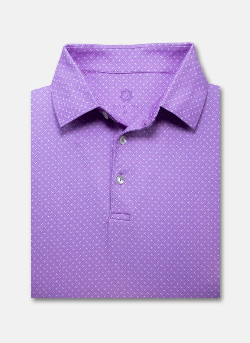 lattice pastel performance golf polo