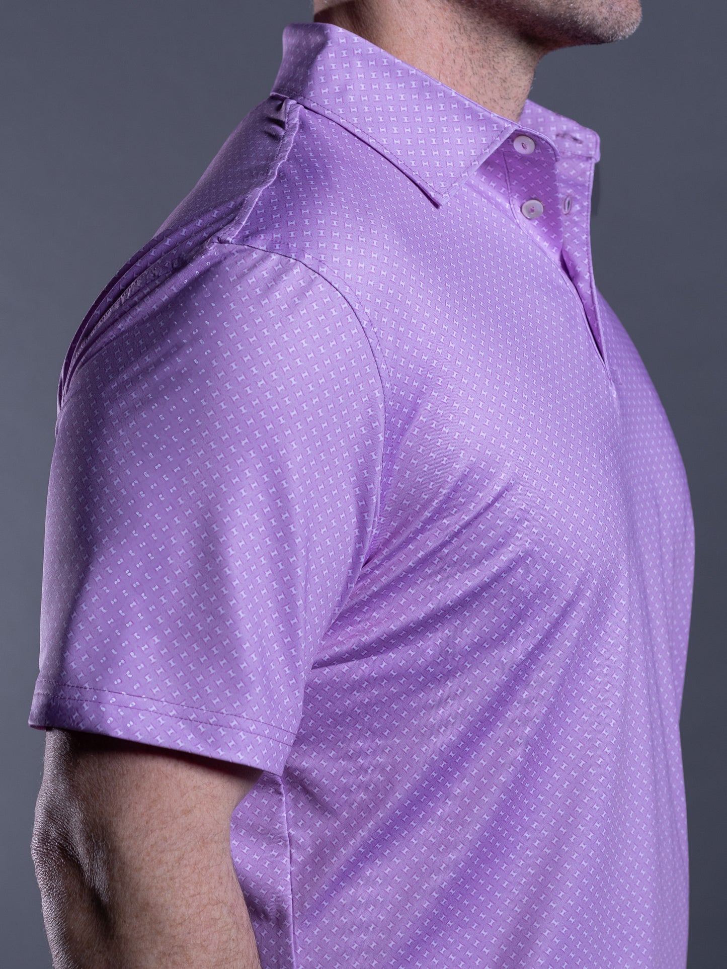 lattice pastel performance golf polo