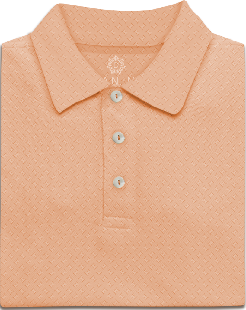 lattice pastel performance golf polo