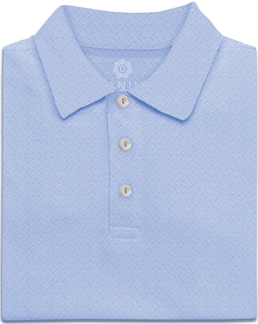 lattice pastel performance golf polo