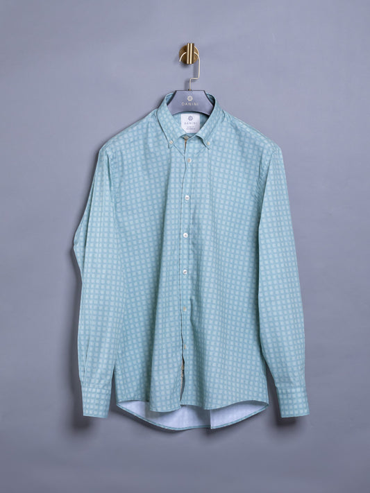 Micro-Print Sport Shirt