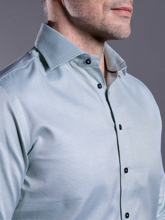 Polka Square Dress Shirt