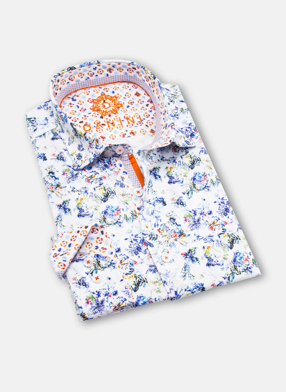 marbella mosaic danini signature woven shirt