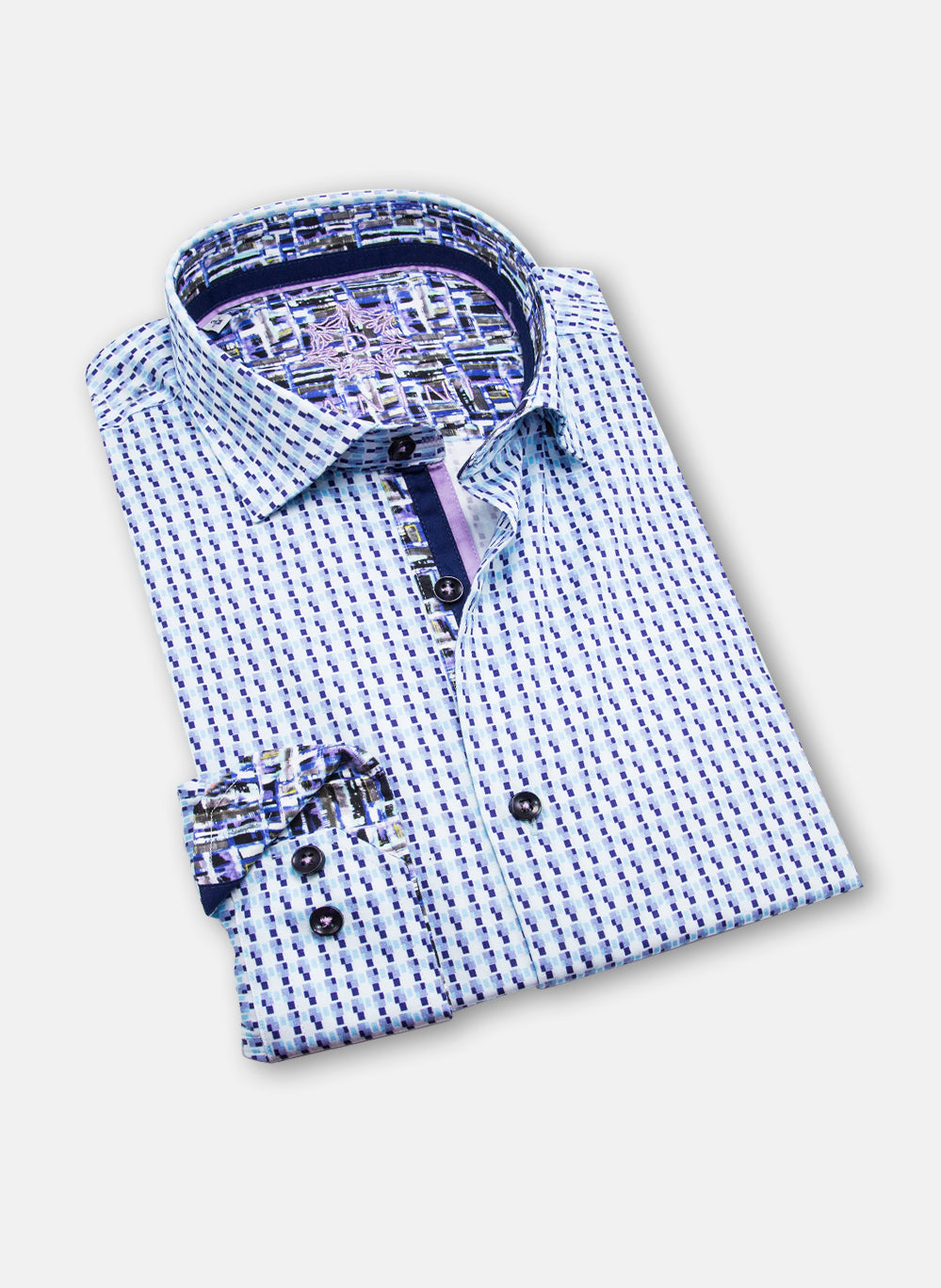 blue mirage danini signature woven shirt