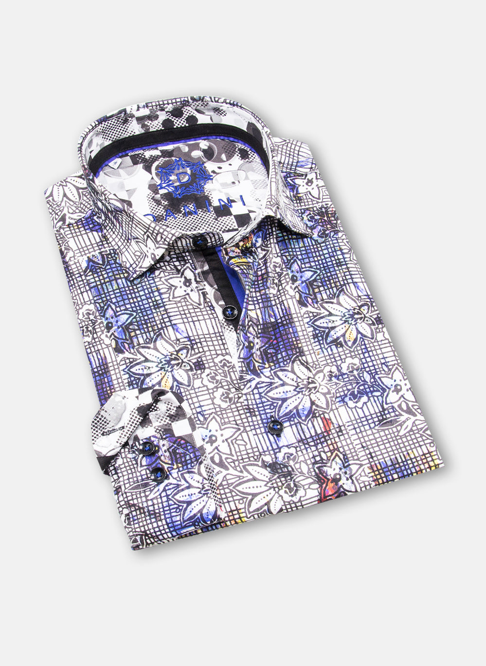 deep azure signature woven shirt