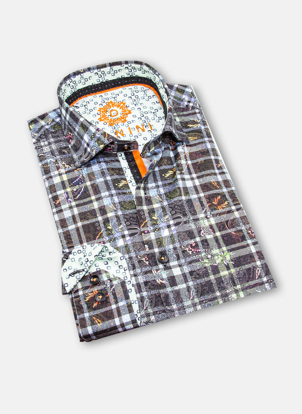 saffron signature woven shirt