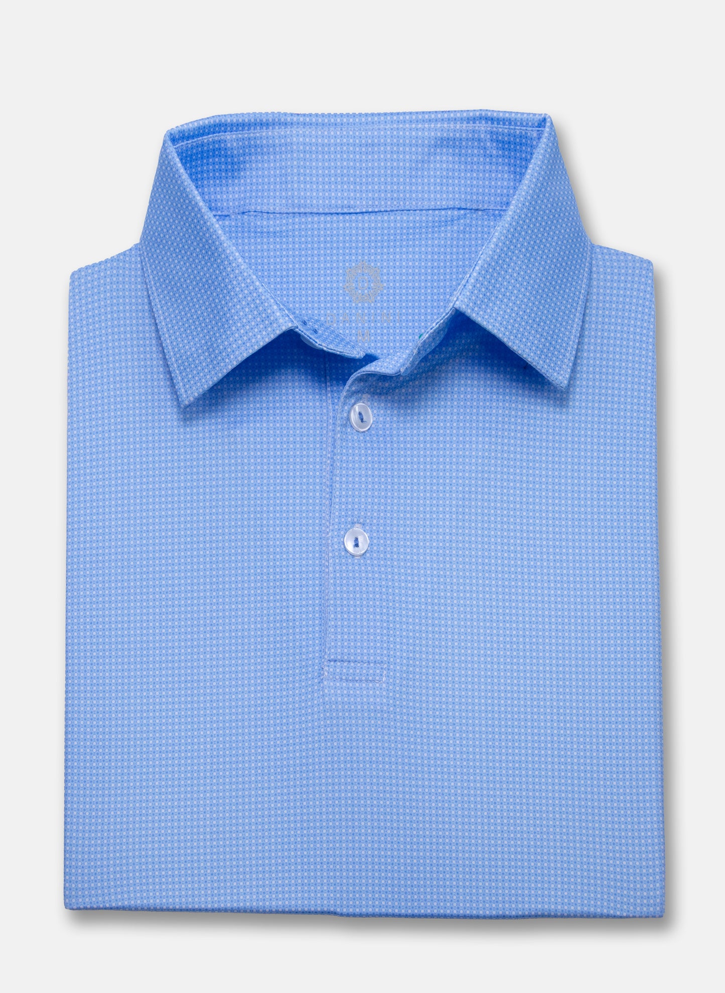 robin's egg performance golf polo