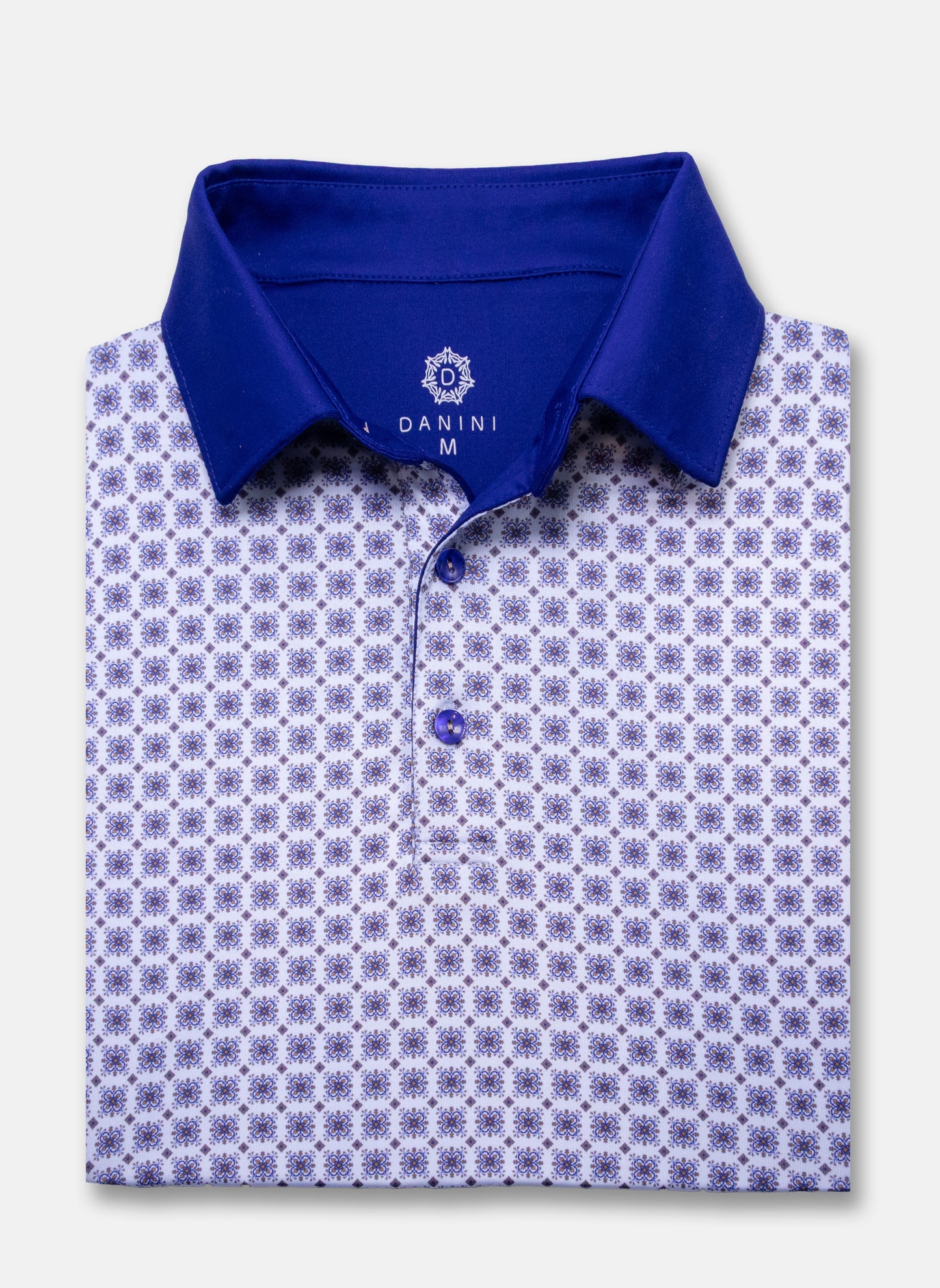 contrast collar performance golf polo in lavender