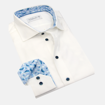 Floral Accents Signature Twill Shirt | Danini