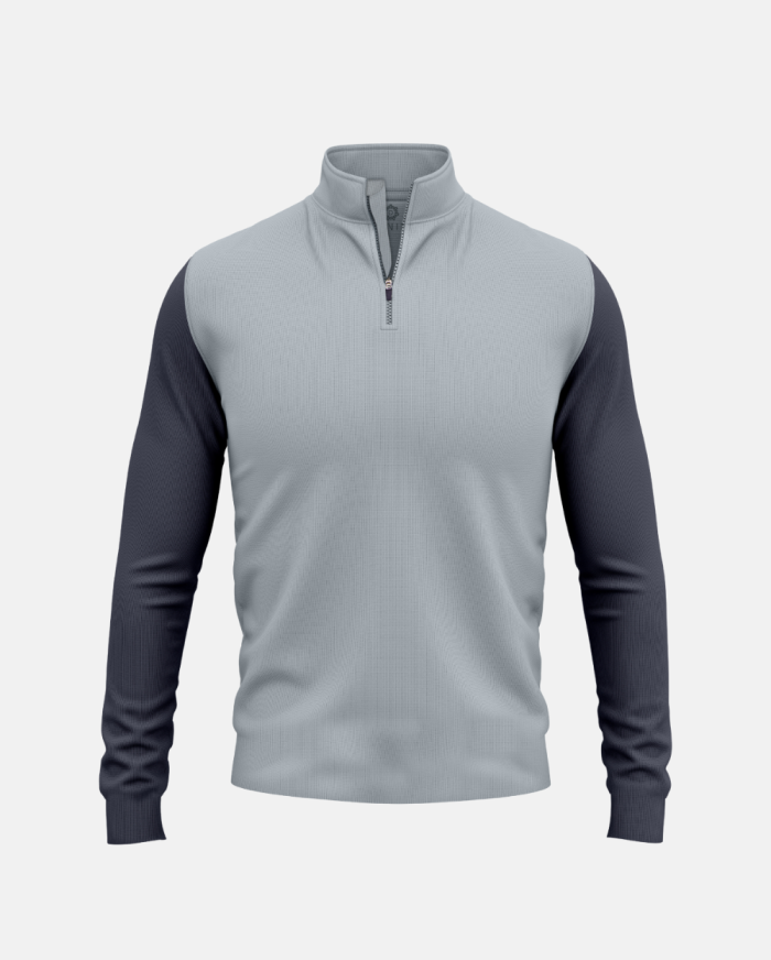 Blue Team Spirit Quarter-zip Performance Pullover