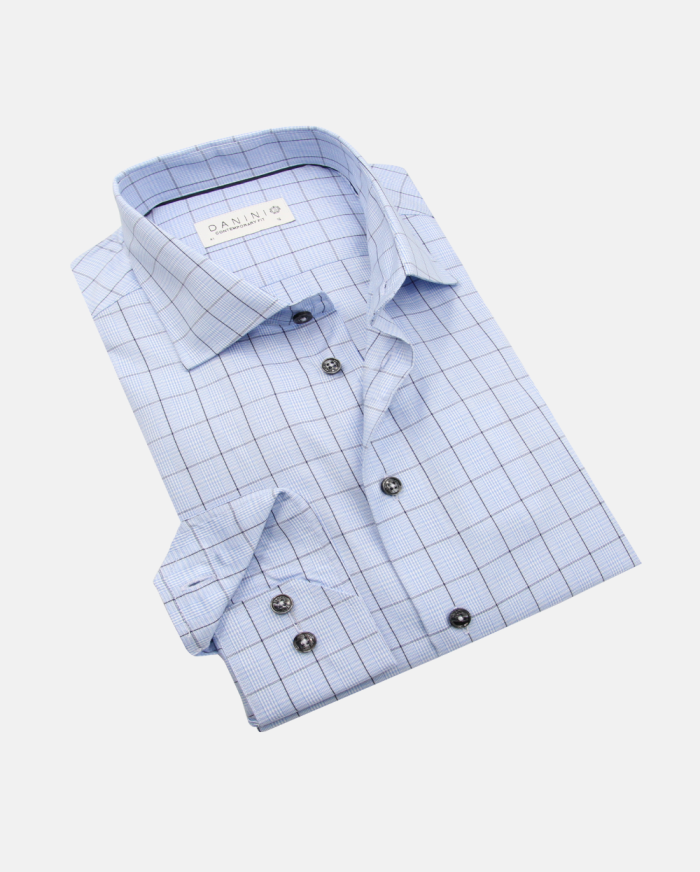 Autumn Breeze Checks Dress Shirt