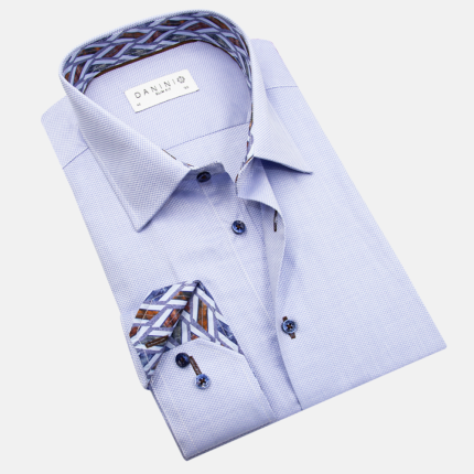 Blue Dress Shirt with Crimson Threads | Danini